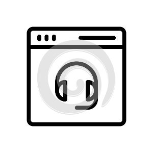 Services vector thin line  icon