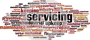 Servicing word cloud