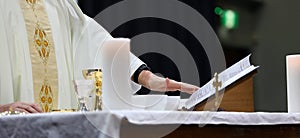 Serving Catholic Mass symbols, objects and parts