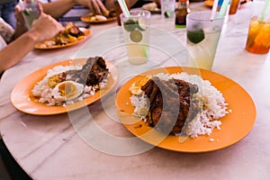 Serving of Nasi Ganja Ipoh,