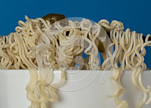 Serving noobles with jalepenos