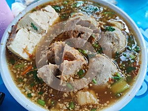 Bakso is Indonesian food meatballs soup