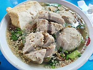 Bakso is Indonesian food meatballs soup