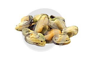 Serving of pickled sea mussels