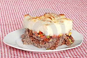 Serving of shepards pie photo