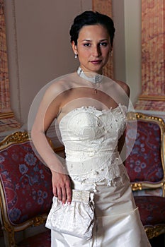 Serxy bride in white corset