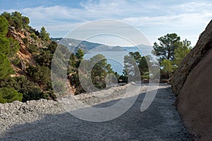 Ses Boques beach on the island of Ibiza