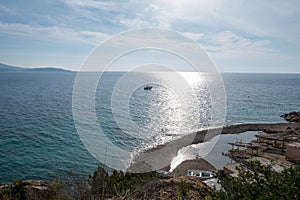 Ses Boques beach on the island of Ibiza