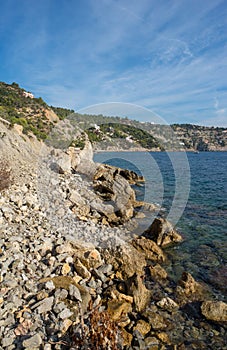 Ses Boques beach on the island of Ibiza