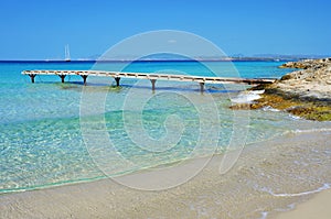 Ses Illetes Beach in Formentera, Balearic Islands photo