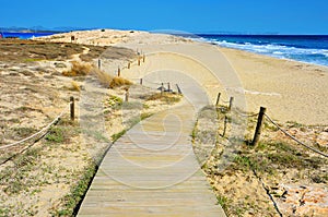 Ses Illetes Beach in Formentera, Balearic Islands photo