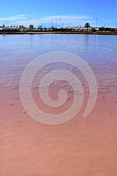 Ses Salines Formentera colorful saltworks horizon