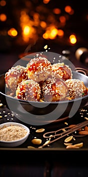 Sesame Chikki Balls