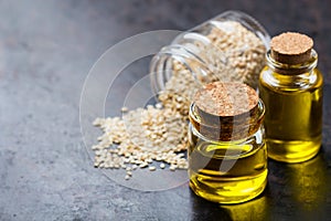 Sesame oil and seeds for healthy eating