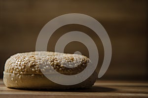 Sesame seed bagel
