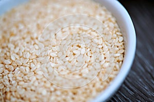 Sesame Seeds Close Up