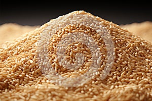 Sesame seeds finely crushed, releasing their rich and nutty aroma