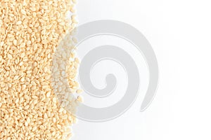 Sesame seeds isolated on white background