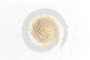 Sesame seeds isolated on white background