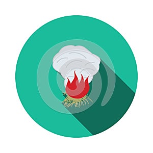 Sesonal Grass Burning Icon