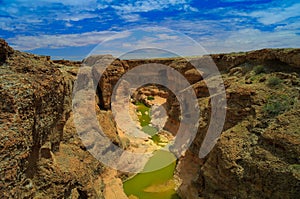 Sesriem canyon of Tsauchab river, Sossusvley Namibia