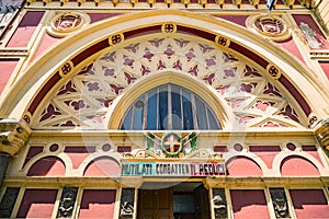 Sessa Aurunca, Campania. the facade and the Sedile San Matteo church, built in the 19th century photo