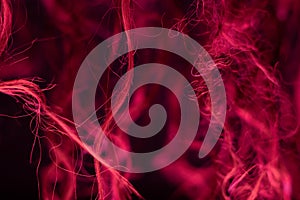 session abstract with hair in red light in caos concept photo