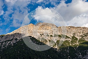 Sesto Dolomites Italian Alps - Rautkofel or Monte Rudo in Landro Valley