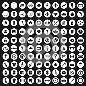 A Set of 100 high quality and detailed random icons