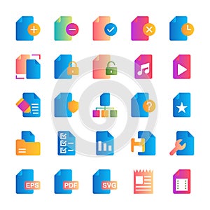 Files - 25 icons image.