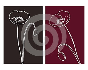 Set of 2 Botanical wall art