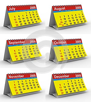 Set 2009 year calendar