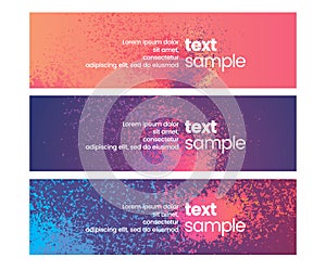 Set of 3 abstract banner/flyer/card templates.