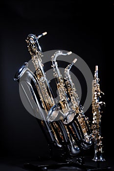 Set of 4 Saxophones