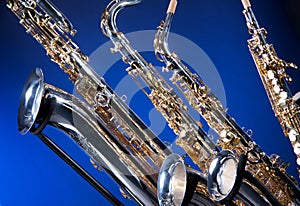Set of 4 Saxophones