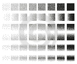 Set 48 vertical band Stipple pattern for design. Tile spots