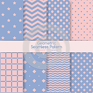 Set of 8 seamless patterns