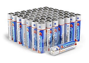 Set of AA size batteries