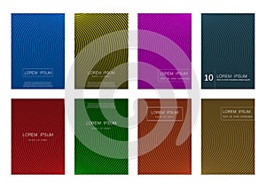 Set of abstract background vector design templates