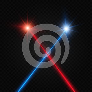 Set of abstract colors laser beam. Transparent is isolated on a black background.