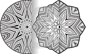 Set of Abstract Mandalas patterns