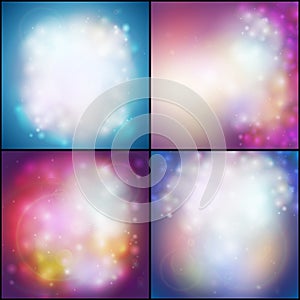 Set of Abstract multicolored backgrounds,