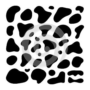 Set of abstract organic shapes. Organic blobs vector collection