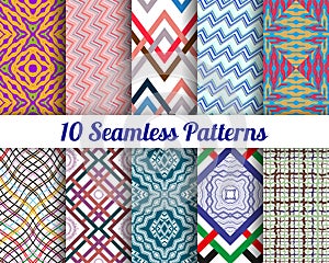Set of 10 Abstract patterns
