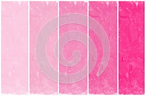 Set of abstract pink watercolor hand painted