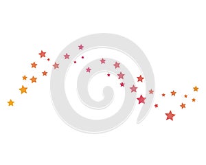 set of abstract star background template vector