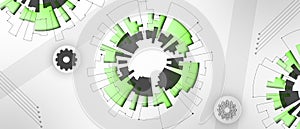 Set of abstract technological futuristic background