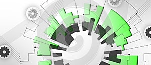 Set of abstract technological futuristic background