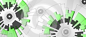 Set of abstract technological futuristic background