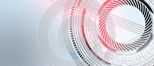 Set of abstract technological futuristic background